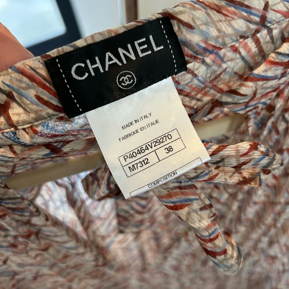 Chanel Silk Top Sz 38 - Picture 5 of 5